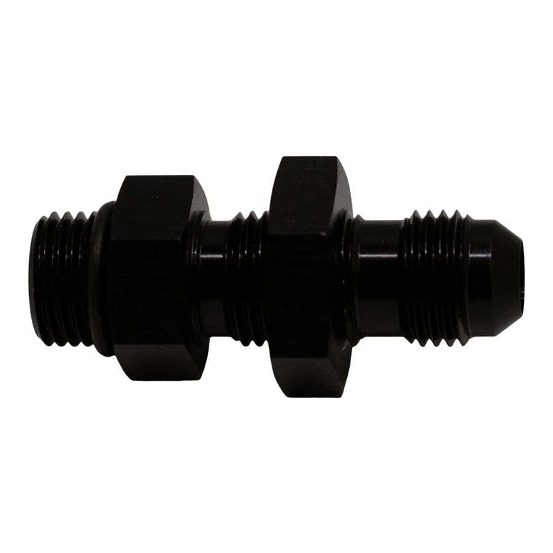 Deatschwerks 6AN O-Ring Male to 6AN Bulkhead Anodized Matte Black