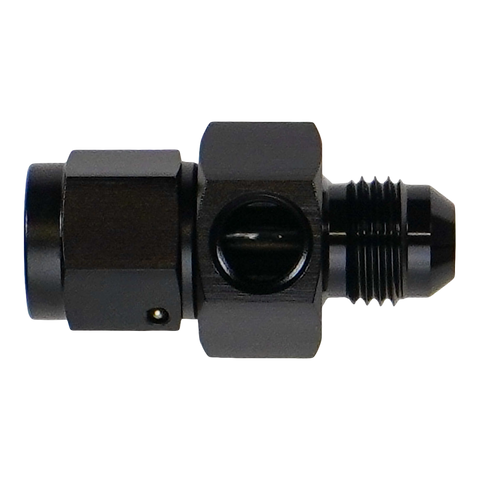 Deatschwerks 6AN Male Flare to Female Flare Swivel with 1/8th npt