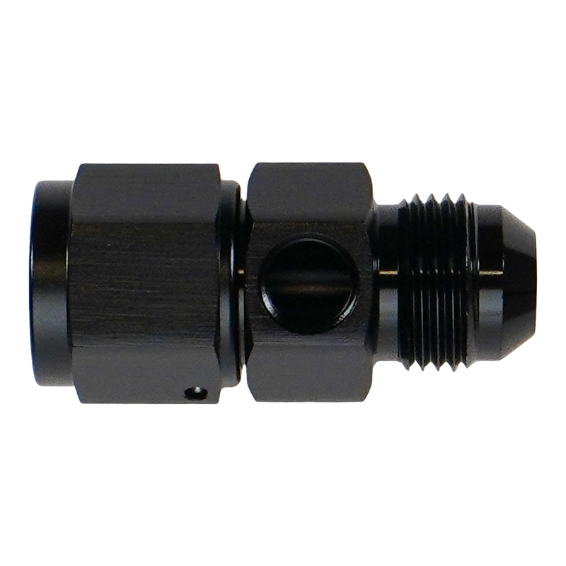 Deatschwerks 8AN Male Flare to Female Flare Swivel with 1/8th npt