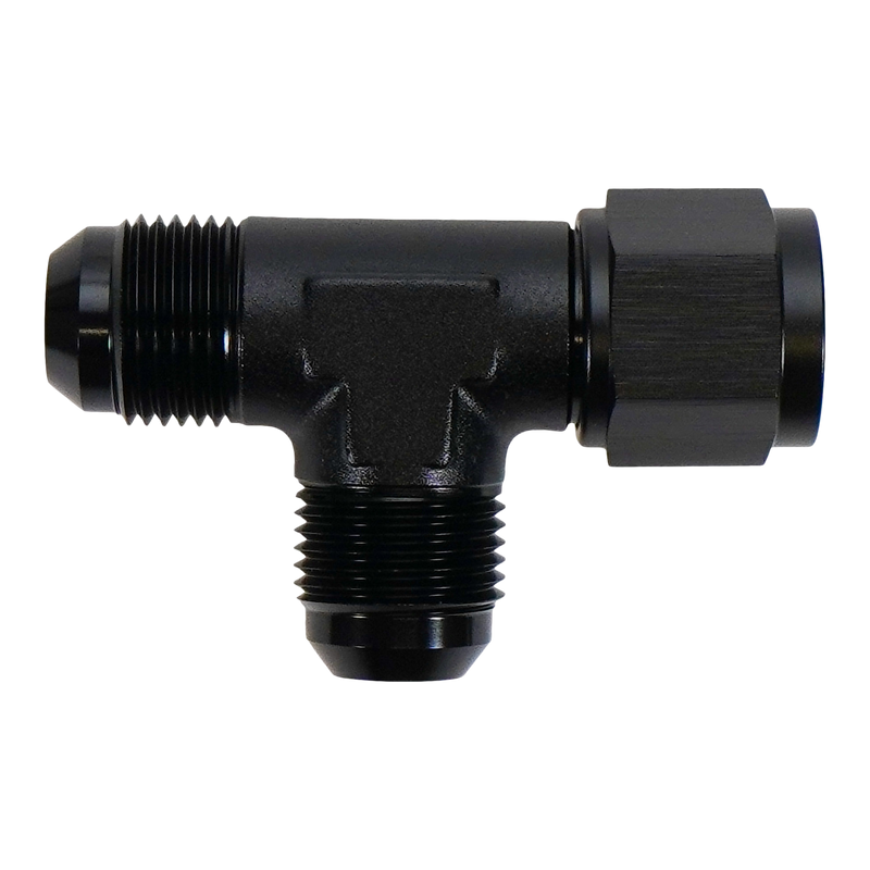 Deatschwerks 10AN Male Flare to Female Flare Swivel Tee on Straight
