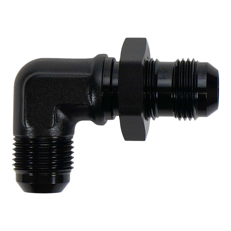 Deatschwerks 10AN Male Flare Bulkhead 90-Degree (with nut)