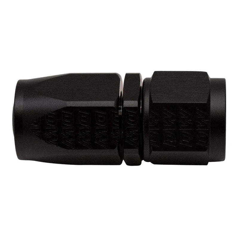 Deatschwerks 8AN Female Swivel Straight Hose End CPE Anodized Matte Black