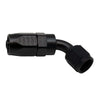 Deatschwerks 6 AN Female Flare Swivel 60-Degree Hose End CPE Anodized Matte Black