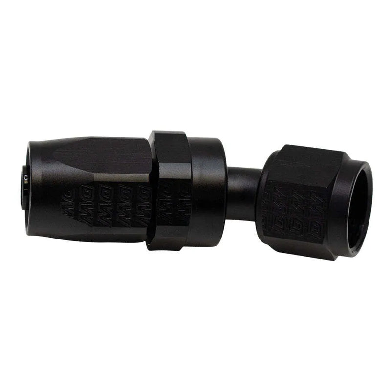 Deatschwerks 8 AN Female Flare Swivel 30-Degree Hose End CPE Anodized Matte Black