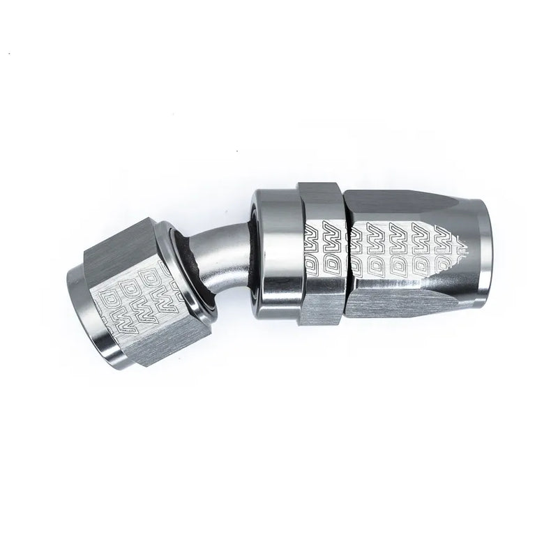 Deatschwerks Titanium 30 Deg 8AN Female Flare Swivel CPE Hose End