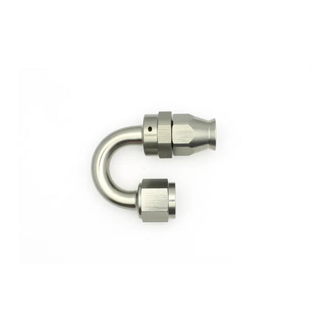 Deatschwerks 180 Deg 8AN Female Swivel PTFE Hose End w/Olive Insert