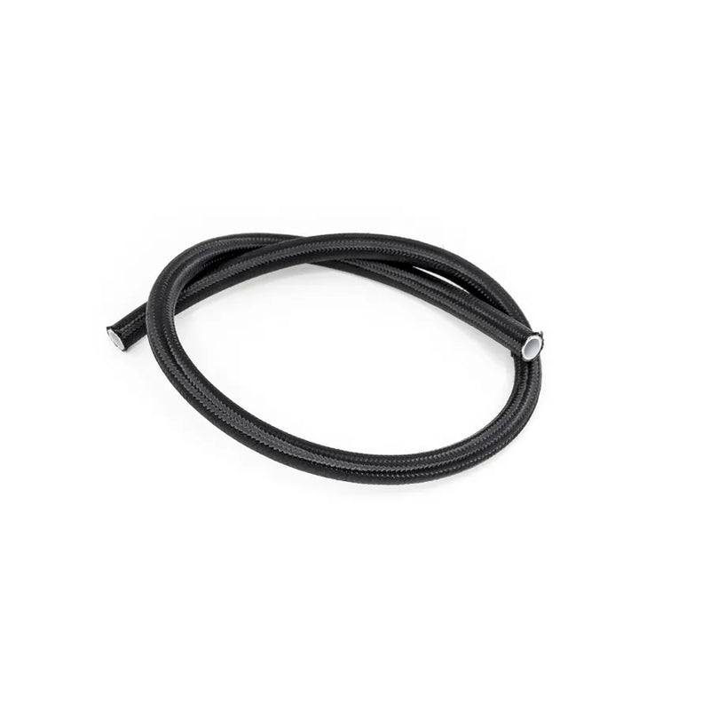 Deatschwerks 6AN Black Nylon Braided PTFE Hose - 3 Feet