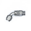 Deatschwerks Titanium 60 Deg 6AN Female Flare Swivel PTFE Hose End w/Olive Insert