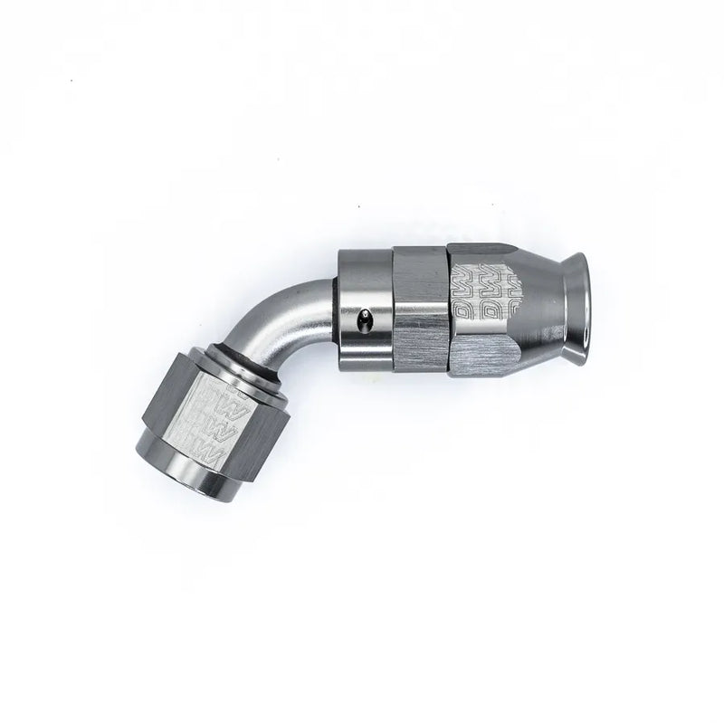 Deatschwerks Titanium 60 Deg 6AN Female Flare Swivel PTFE Hose End w/Olive Insert