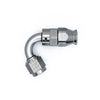 Deatschwerks Titanium 120 Deg 6AN Female Flare Swivel PTFE Hose End w/Olive Insert