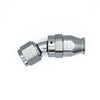 Deatschwerks 6 AN Female Flare Swivel 30-degree Hose End PTFE anodized DW titanium