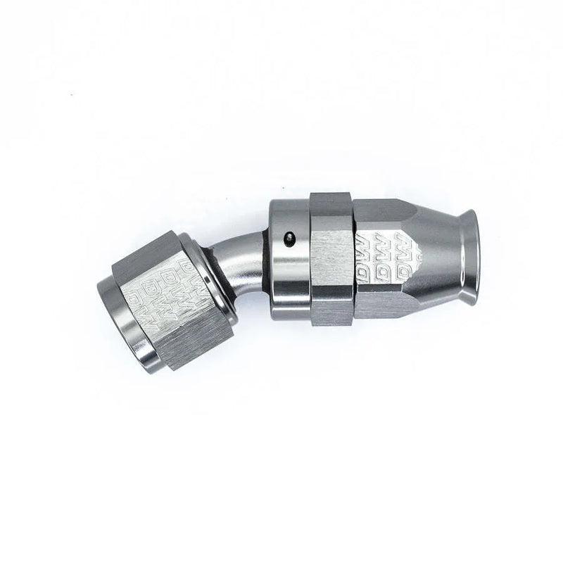 Deatschwerks 6 AN Female Flare Swivel 30-degree Hose End PTFE anodized DW titanium