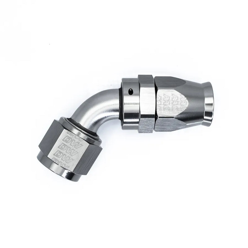 Deatschwerks Titanium 60 Deg 10AN Female Flare Swivel PTFE Hose End w/Olive Insert