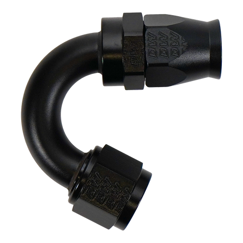 Deatschwerks 10 AN Female Flare Swivel (Incl Ferule/Olive) 150-degree Hose End PTFE