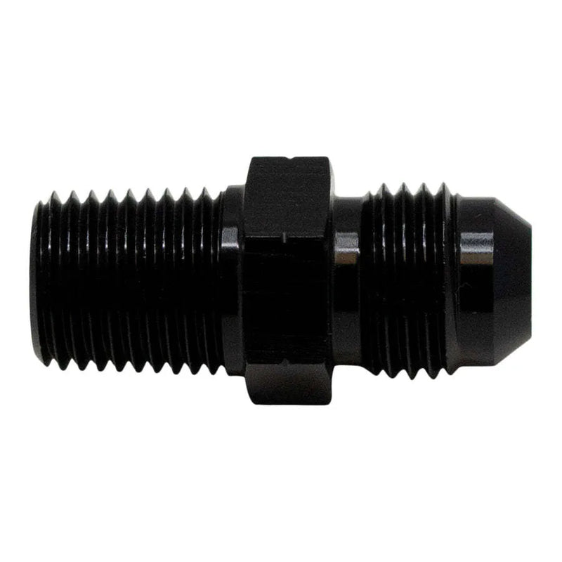 Deatschwerks 6AN Male Flare to 1/4 Inch Male NPT Adapter Anodized Matte Black