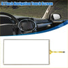 6.1 inch touch screen replacement with metallic frame shown installed and detached in a 2014 Toyota 4Runner dash
