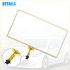 6.1 inch rectangular touchscreen replacement for Toyota Prius 2009 with thin gold frame and flexible yellow ribbon cables