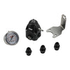 Deatschwerks DWR1000c Adjustable fuel pressure regulator + pressure gauge + (2) 6AN feed & (1) 6AN return fittings, anodized black. Universal fitment