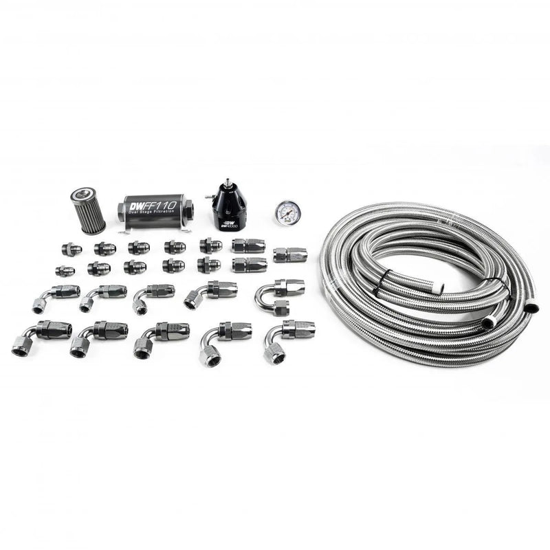 Deatschwerks X2 Series -8AN CPE Plumbing Kit (Mustang 11-19) — fits Ford Mustang