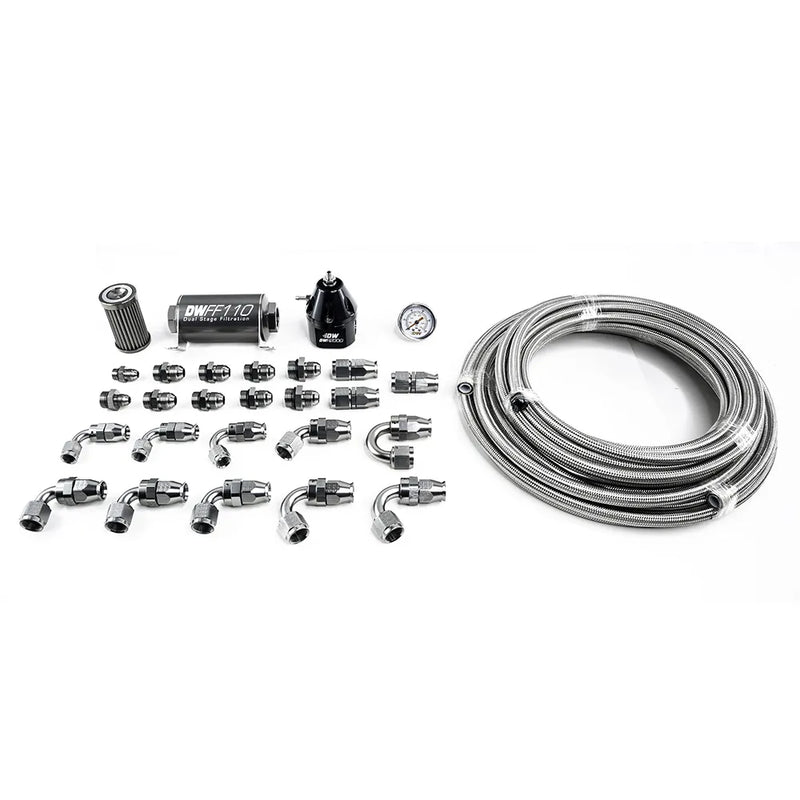 Deatschwerks X2 Series -10AN PTFE Plumbing Kit (Mustang 11-19) — fits Ford Mustang Ecoboost