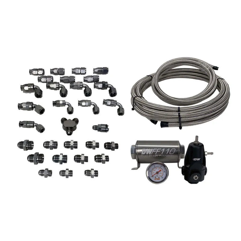 Deatschwerks X2 Series Pump Module -8AN -6AN CPE Plumbing Kit (Subaru 08+)