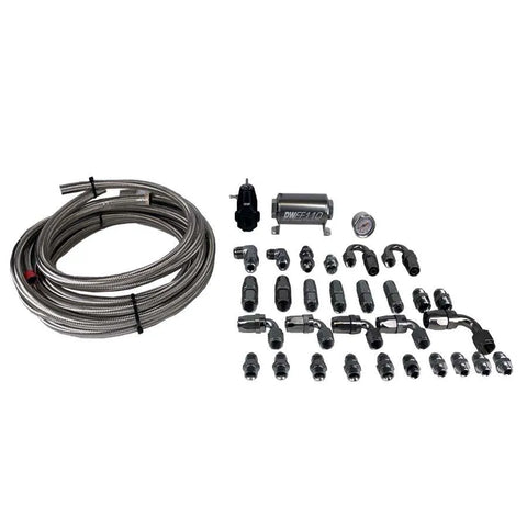 Deatschwerks X3 Series Pump Hanger -8AN -6AN PTFE Plumbing Kit (F-150 99-04) — fits Ford F-150 Gen 6