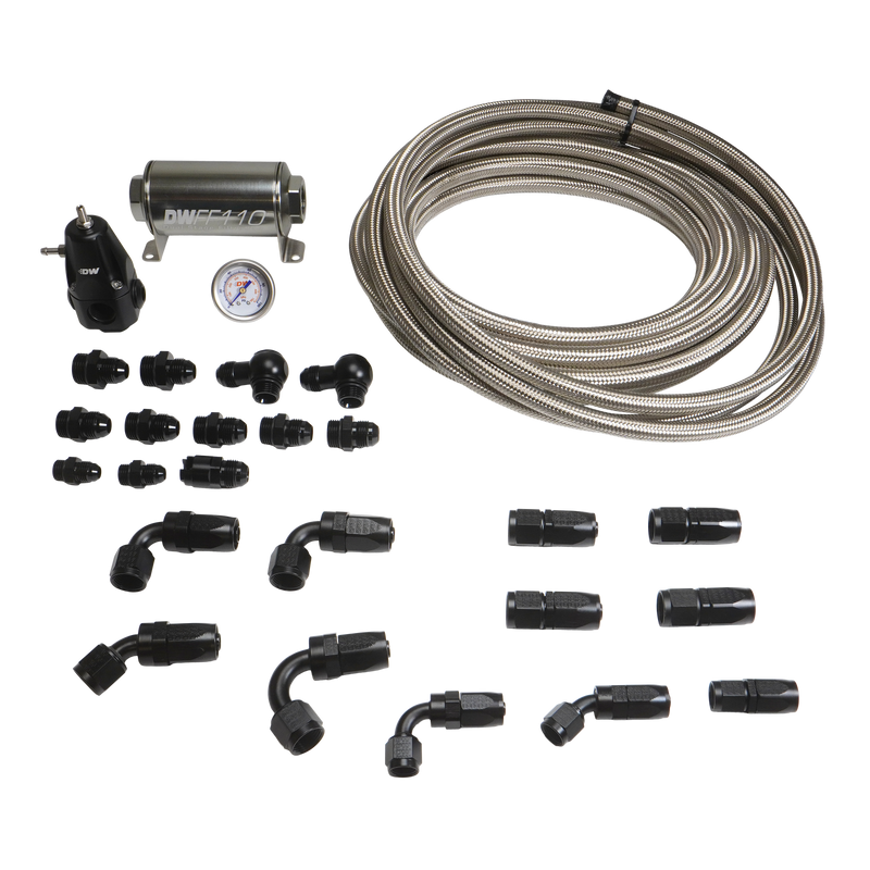Deatschwerks 8AN CPE Stainless Plumbing Kit (3-Series E36 92-06)