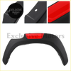 Black plastic 6 inch fender flare with red accent strip for toyota hilux 2015-2023 wheel arch mudguard