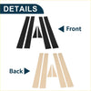 Black and beige 6 pcs door pillar window trim for toyota sienna 2002-2009 matching vehicle body lines