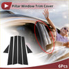 Black smooth pillar window trim cover for toyota avalon 2001-2004 fits car doors with sleek finish