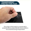 Transparent protective film being peeled from black 6 pcs door pillar window trim for toyota 4runner 2003-2009