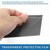A black carbon fiber patterned transparent protective film from 6 pcs door pillar window trim for toyota reiz 2010-2016 carbon