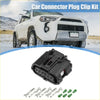 Black plastic 6 pin accelerator pedal connector adapter kit with silver terminals and green caps for 4wd ute offroad use