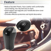 Black plastic and faux leather 6 speed manual gear shift knob cover with embossed gear markings for toyota rav4