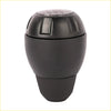 Black textured glossy 6-speed manual transmission shift knob with embossed gear pattern for jeep wrangler 2007–2013
