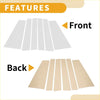 Beige and light gray adhesive door pillar window trim strips for front and back of toyota sienta 2022-2024 chrome model