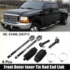 Black and chrome front outer inner tie rod end link kit for ford trucks shown for toyota matrix 2003-2008 use