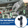 Black and silver plastic and metal fuel injector nozzle with electrical connector for toyota tacoma 4.0l 2005-2011