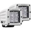 Rigid Industries D-Series Pro Hybrid Flood Diffused - Surface Mount - White - Pair