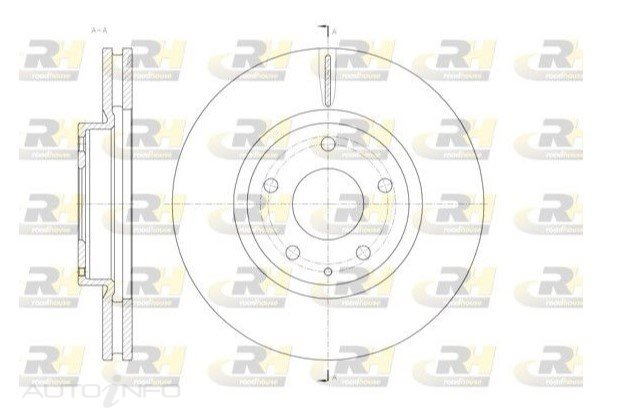 Brakeco Disc Rotor Front Mazda CX5 Ate - DR9853V-RH
