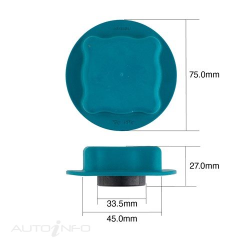 Tridon Radiator Cap RS33 20LB 140KPA - CF20135