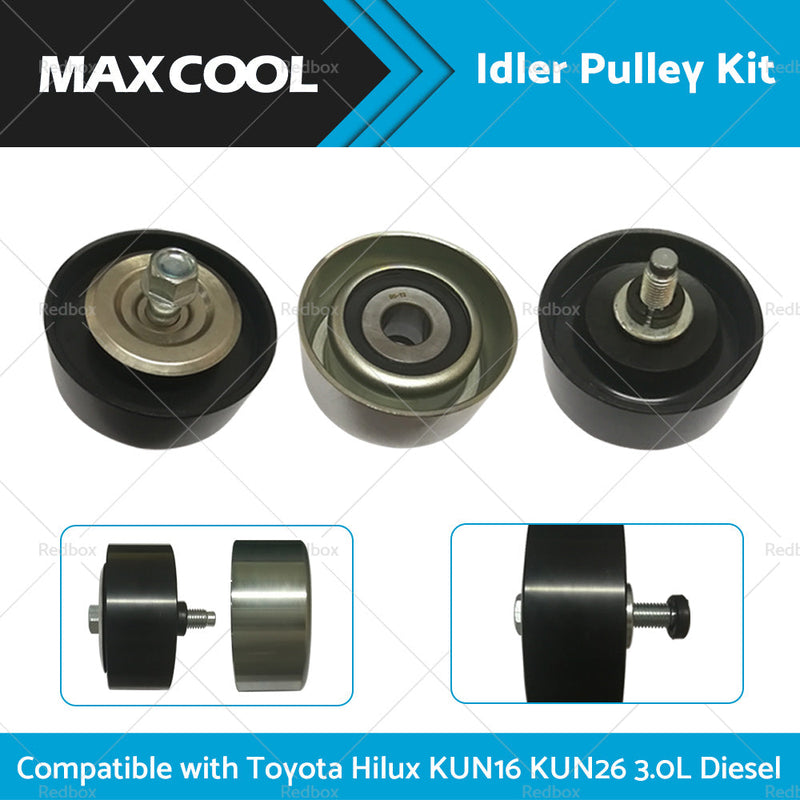 Idler Pulley Kit to suit Toyota Hilux KUN16 KUN26 3.0L Diesel 1KD-FTV — image 1