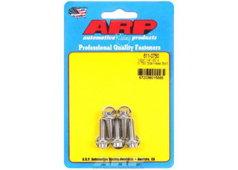 ARP 1/4" x 20 Stainless Steel Bolts - Pack of 5