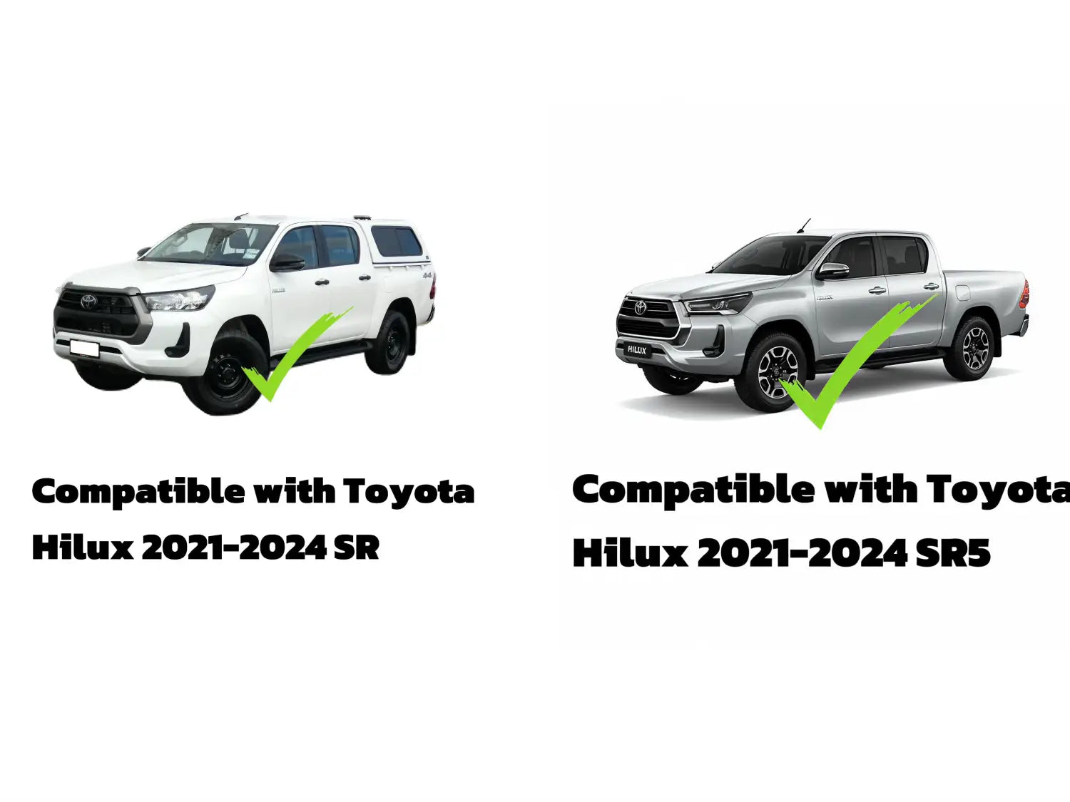 Fender Flare Toyota Hilux 2021-2024 SR/SR5 OEM Style with Grey layer