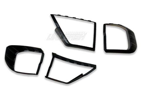 Black Taillight Covers/Surrounds for Ford Next-Gen Everest 2022-Current