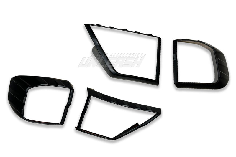 Black Taillight Covers/Surrounds for Ford Next-Gen Everest 2022-Current