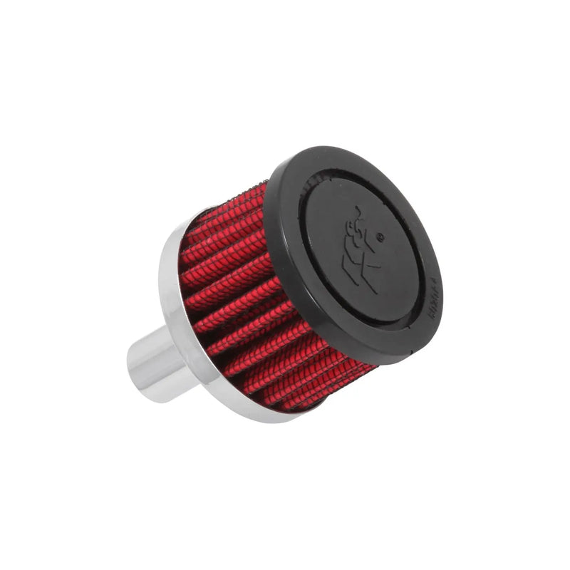 K&N Filters Steel Base Crank Case Vent Filter - 1" Flange L x 2" OD x 1.5" H