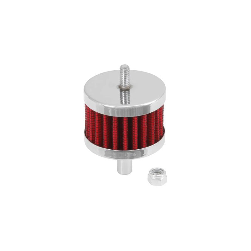 K&N Filters Steel Base Crank Case Vent Filter - 0.25" ID x 2" OD x 1.5" H