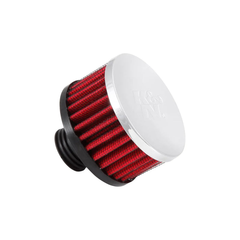 K&N Filters Rubber Base Crank Case Vent Filter - 0.5" ID x 3" OD x 1.75" H