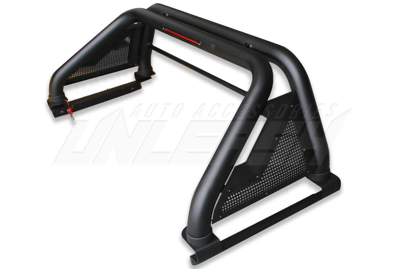 Black Tonneau Cover Compatible Roll Bar for Toyota Hilux 2005-Current MS